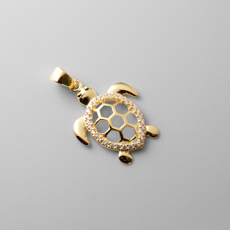 Gold Turtle Pendant – Model 2331
