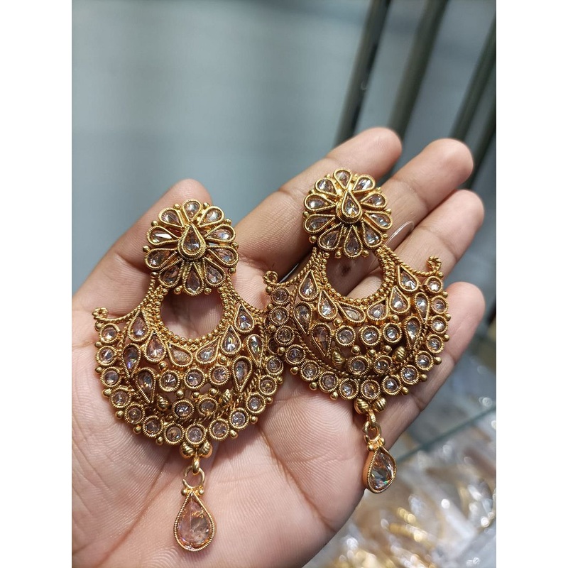 Fine Polki Kundan Earrings By  PKE80052