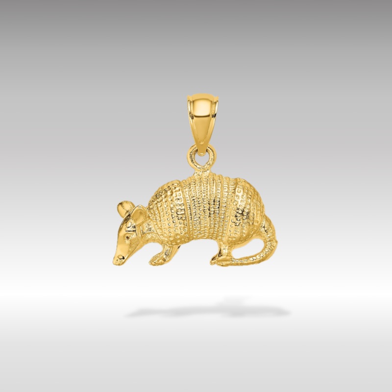 Gold Armadillo Pendant