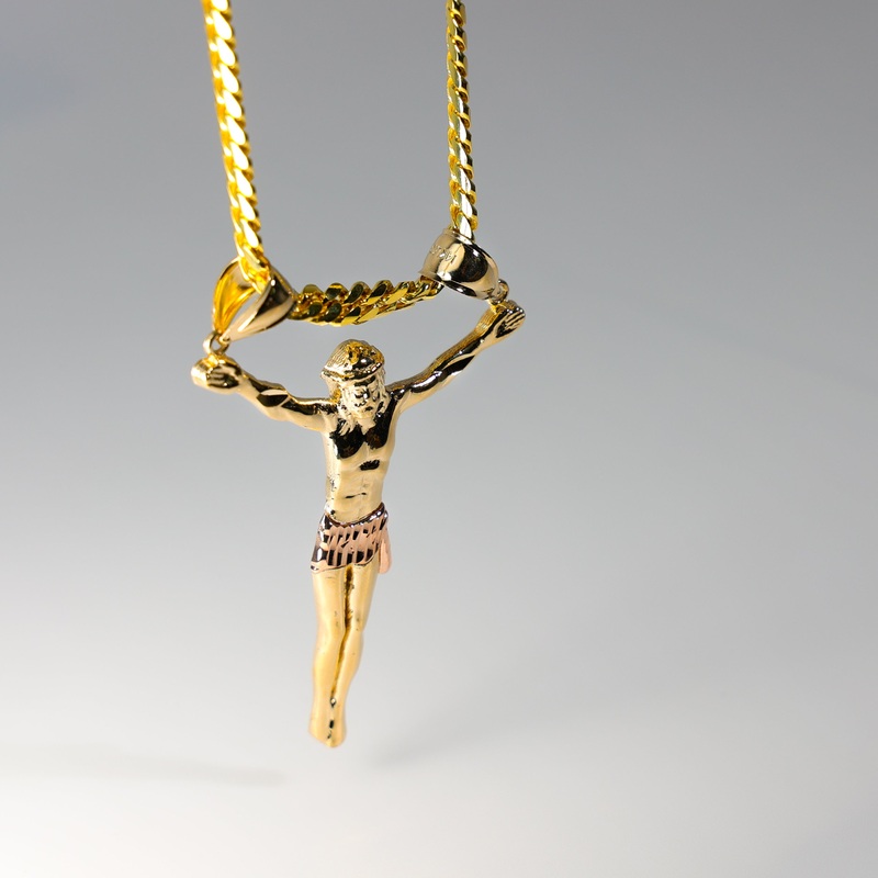 Gold Extra Large Jesus Christ Body Pendant – Model 0085