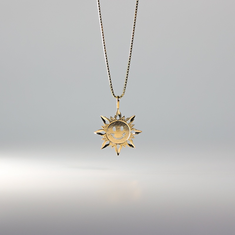 Gold Smiley Sun Pendant – Model 1937