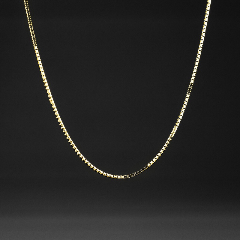 1.2mm Solid Gold Box Chain – Model 0473