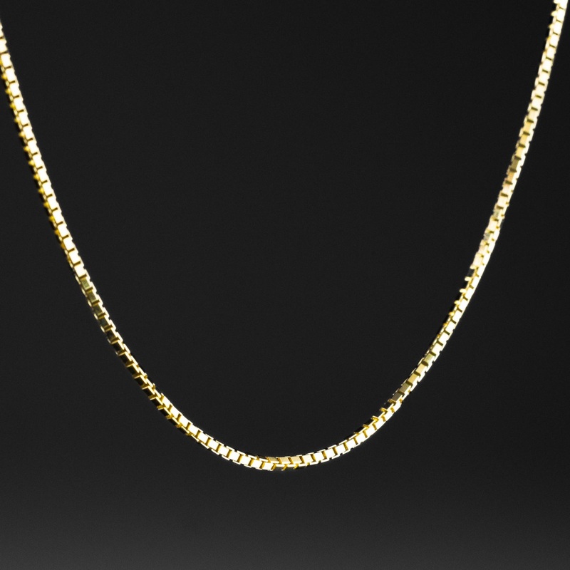 1mm Gold Box Chain – Model 0255
