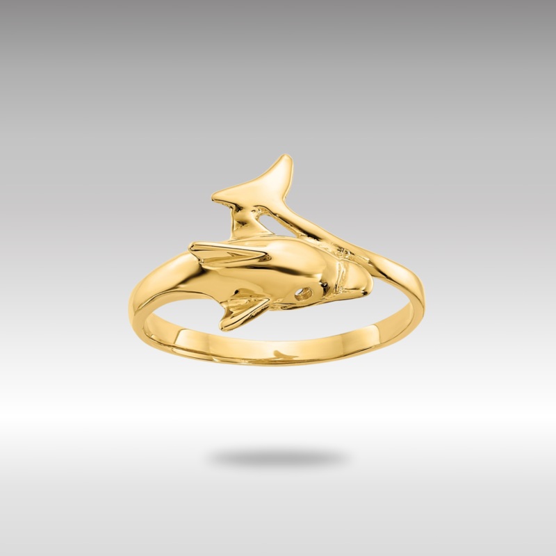 Gold Dolphin Ring Model-K3921