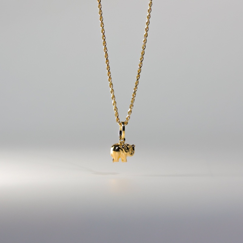 Gold Elephant Pendant – Model 490