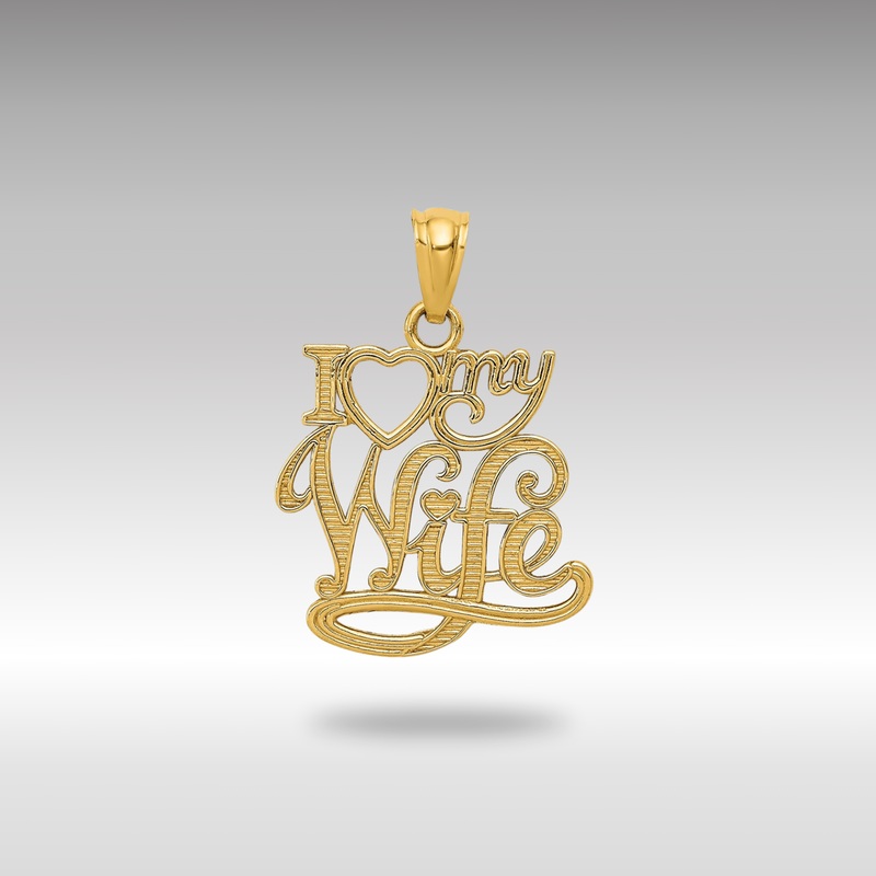 Gold I LOVE MY WIFE Pendant – Model C4167