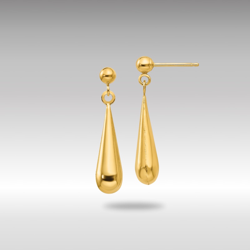 Gold Madi K Teardrop Dangle Post Earrings – Model SE712