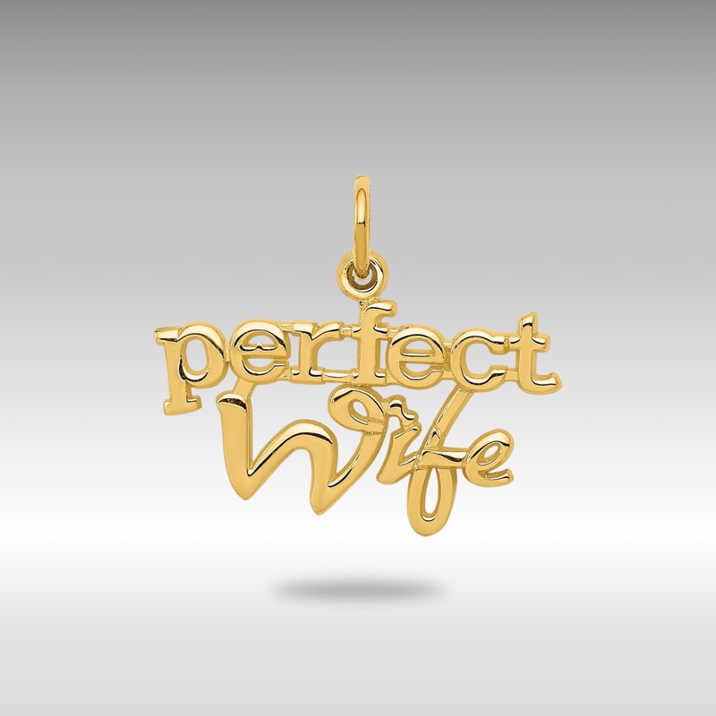Gold PERFECT WIFE Charm – Model XAC293
