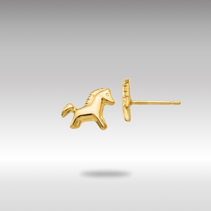 Gold Pony Earrings – Model YE598