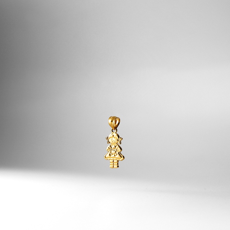 Gold Simple Girl Pendant – Model 2016