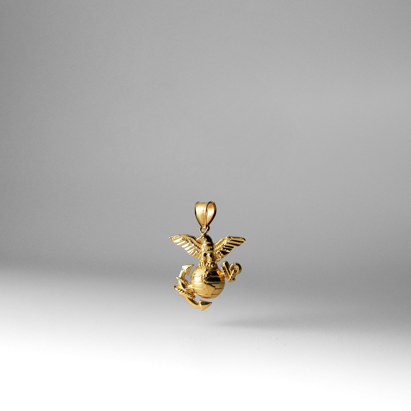 Gold U.S. Marine Corps Emblem Pendant – Model 1966
