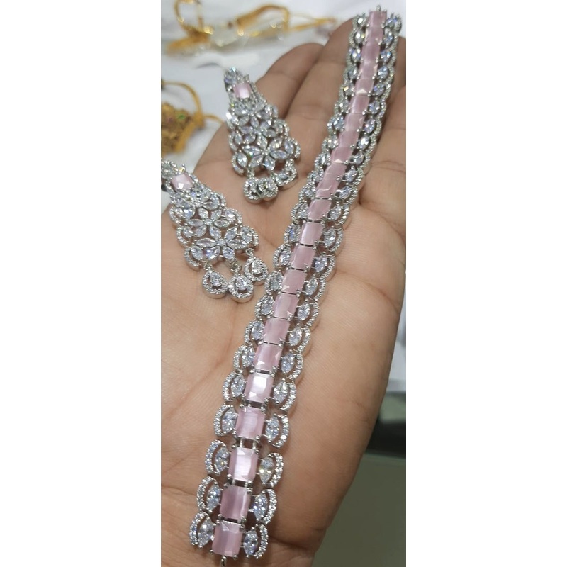 Jewelshingar pink Necklace (122237NAD)