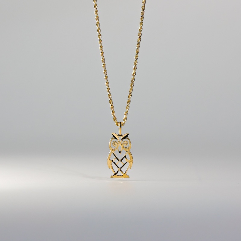 Gold Owl Pendant – Model 1647