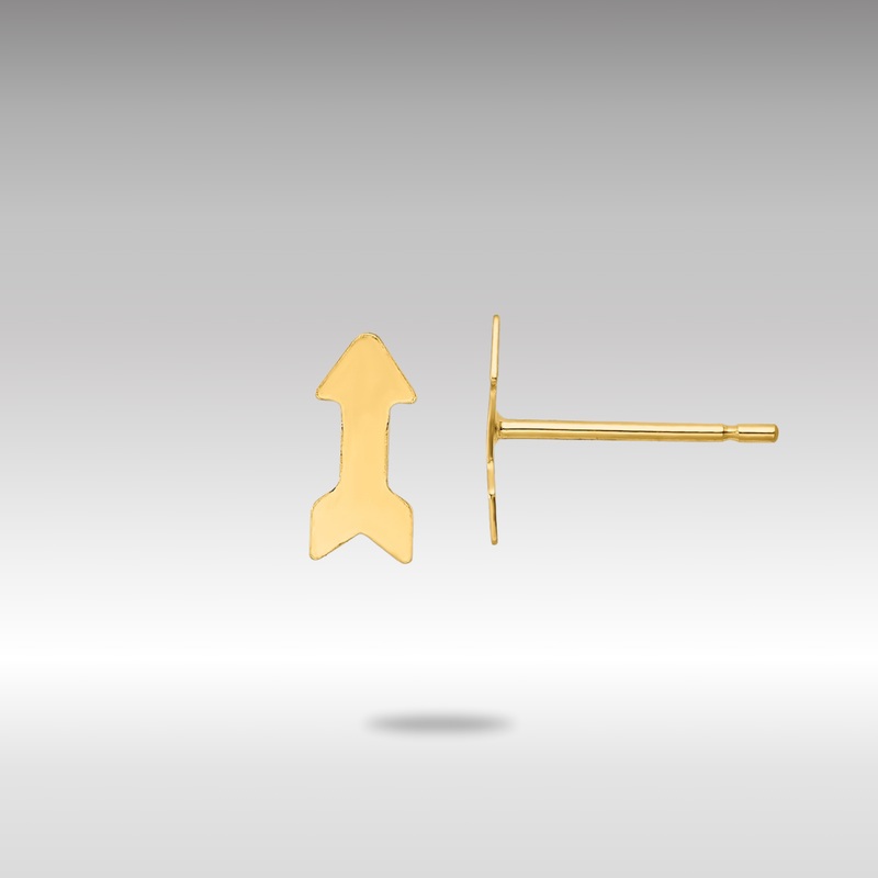 Gold Polished Arrow Post Earrings – Model YE2039