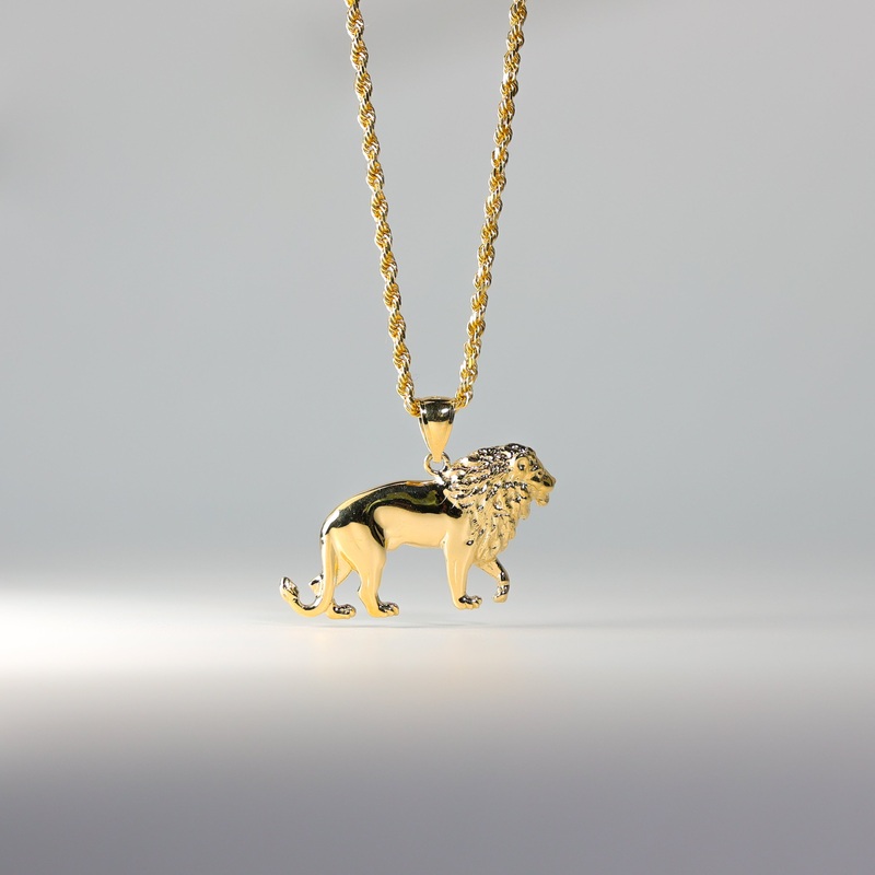 Gold Walking lion Pendant – Model 1619