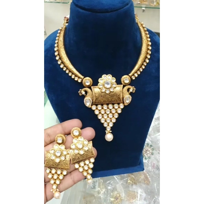 Jewelshingar Pollki Kundan Necklace For Women ( 201110ACS )