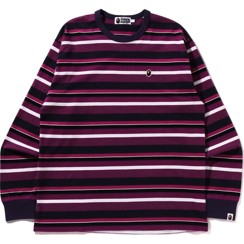 APE HEAD ONE POINT HOOP L/S TEE RELAXED FIT MENS