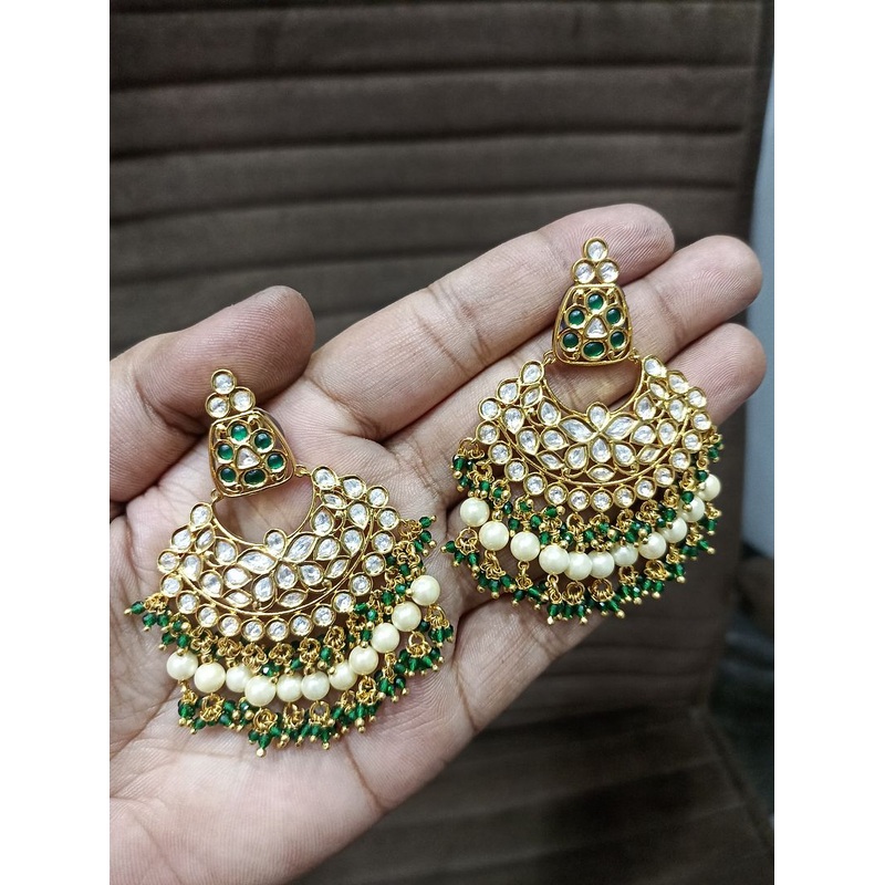 Fine Polki Kundan Earrings By  PKE80017