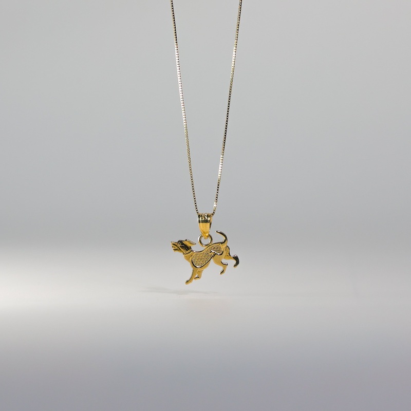 Gold Dog Pendant – Model 1658