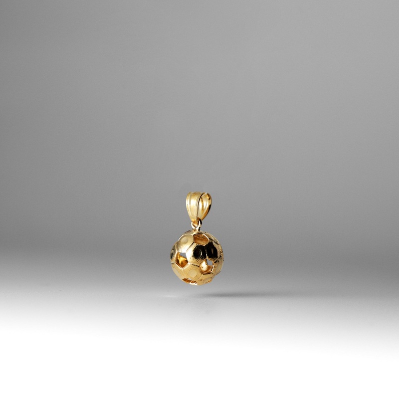 Gold Soccer Ball Pendant – Model 1984