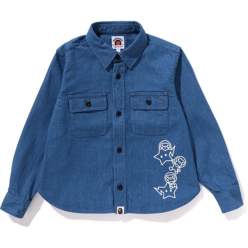 BABY MILO PATCH DENIM SHIRT KIDS