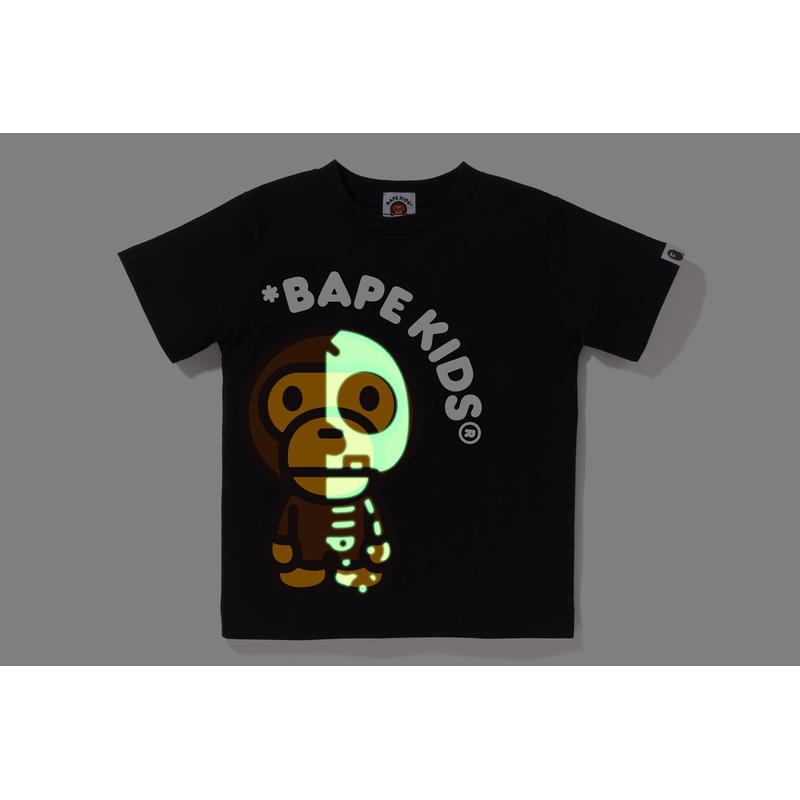 BABY MILO SKULL GLOW IN THE DARK TEE KIDS