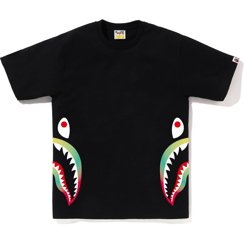 GRADATION SIDE SHARK TEE MENS