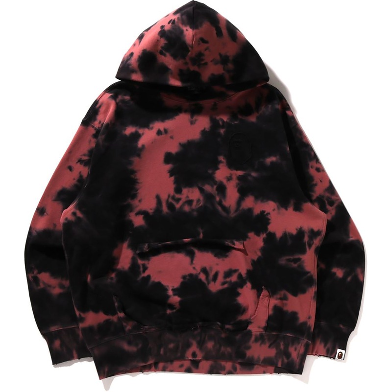 DESTROYED BLEACH LOGO RELAXED FIT PULLOVER HOODIE MENS