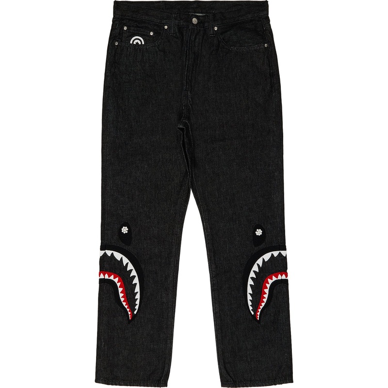 PEARL SIDE SHARK RELAXED FIT DENIM PANTS MENS