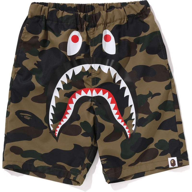 1ST CAMO SHARK BEACH SHORTS KIDS