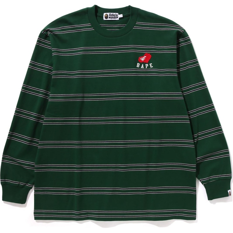 APE HEART HOOP L/S TEE MENS