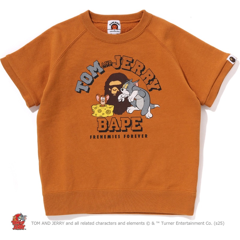 BAPE X TOM AND JERRY 85TH – RELAXED FIT SWEAT TEE KIDS