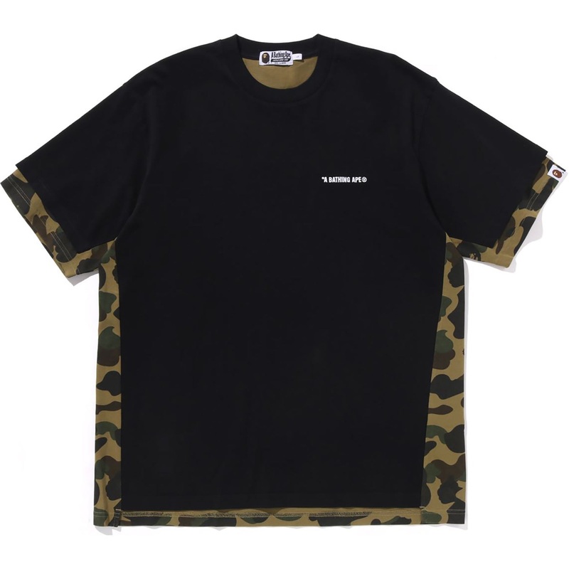 1ST CAMO HEAVY WASHED BLOCKING RELAXED FIT TEE MENS
