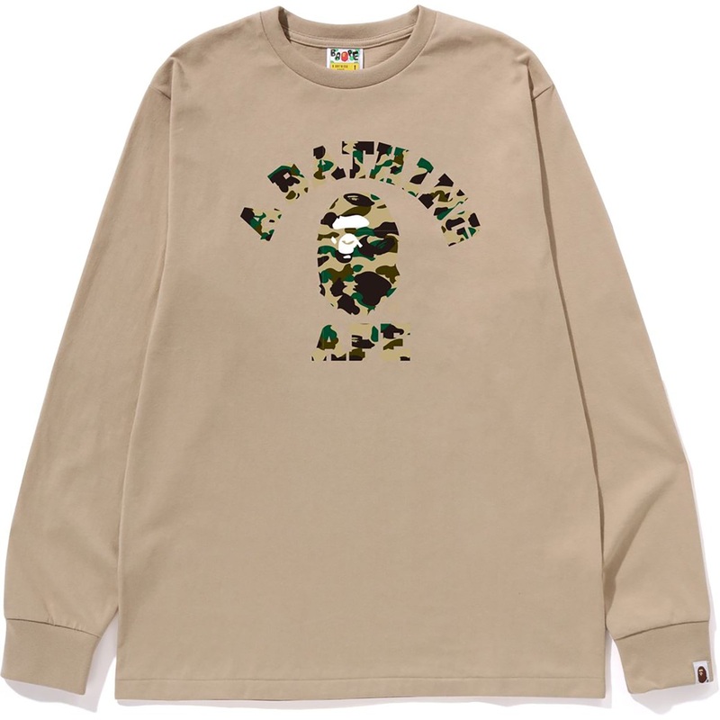 1ST CAMO COLLEGE L/S TEE MENS