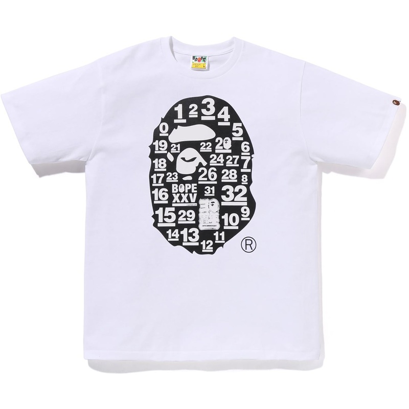 A BATHING APE 32ND ANNIV. BIG APE HEAD T MENS
