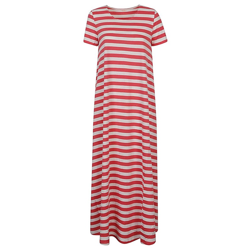 Apuntob Striped Cotton Long Dress