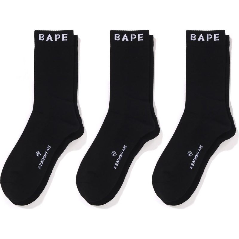 BAPE SOCKS 3 PAIRS MENS