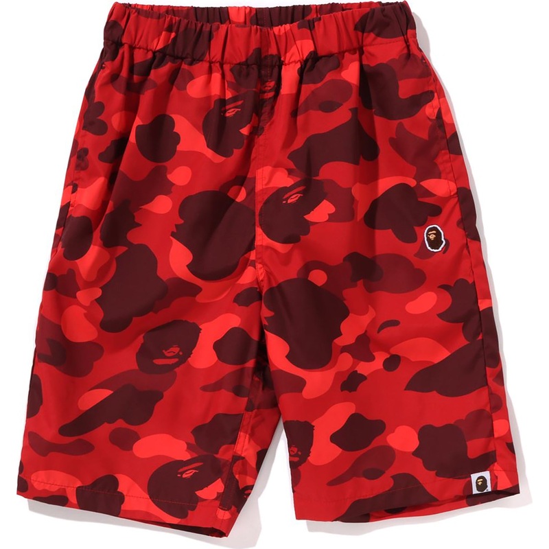COLOR CAMO APE HEAD ONE POINT BEACH SHORTS JR KIDS