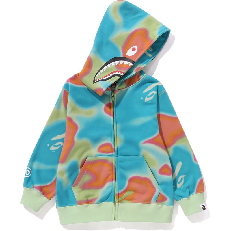 LIQUID CAMO SHARK ZIP HOODIE KIDS
