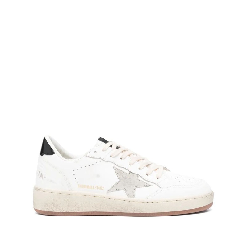 Golden Goose “Ballstar 2” Leather Upper And Spur Suede Star Shiny Leather Heel. Shoes