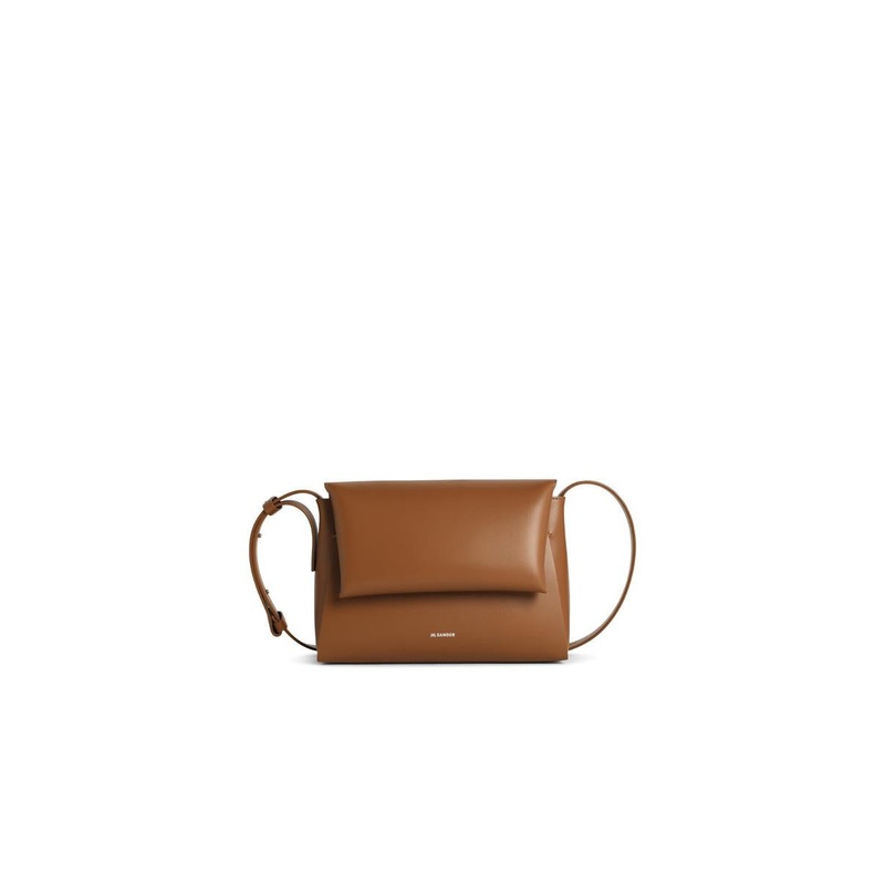 Jil Sander ‘Messenger’ Brown Leather Crossbody Bag