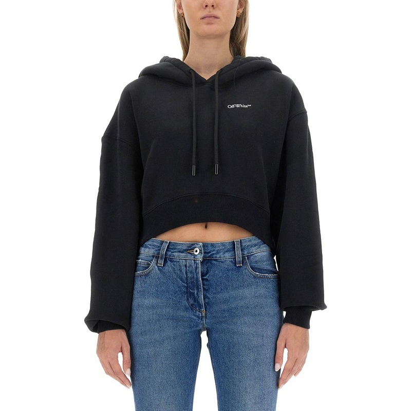 Off-White Cropped Sweatshirt