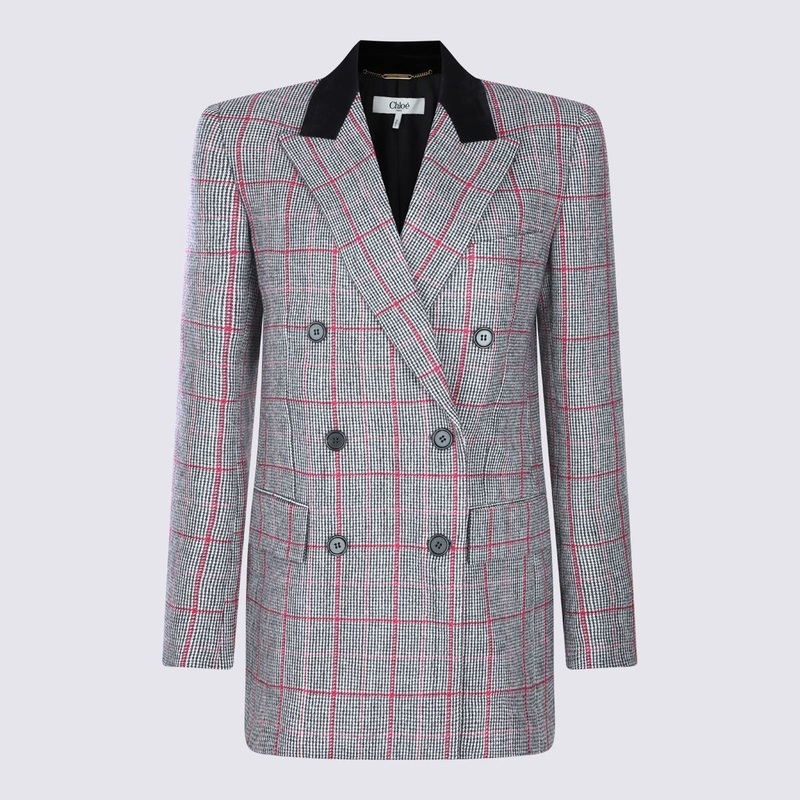 Chlo Grey Wool Blazer