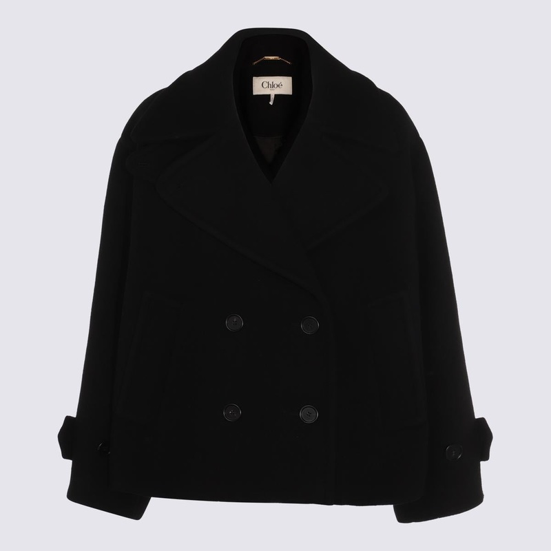 Chlo Black Wool Coat
