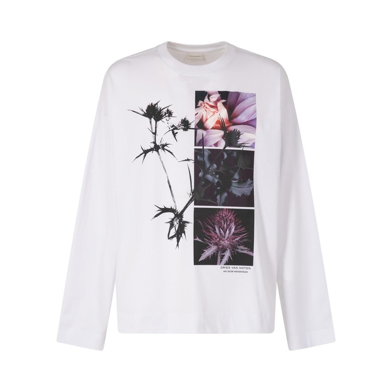 Dries Van Noten Hegland Long-Sleeved Printed Tshirt Clothing