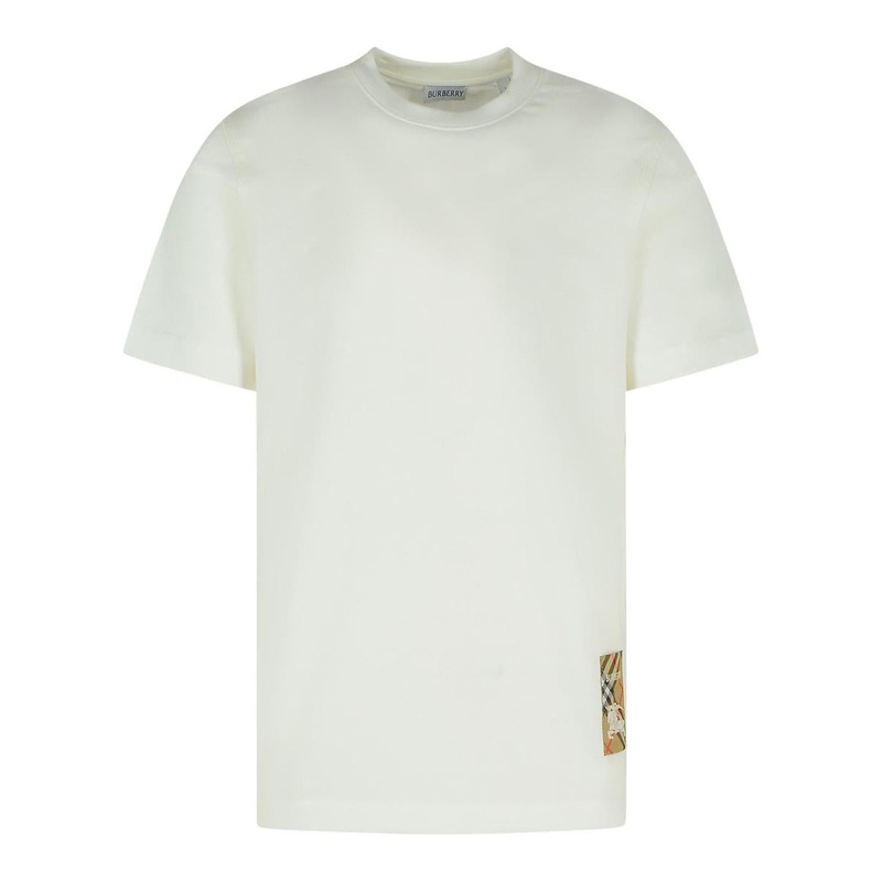 Burberry White Cotton T-Shirt