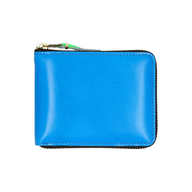 Comme Des Garons Super Fluo Small Zip Around Wallet