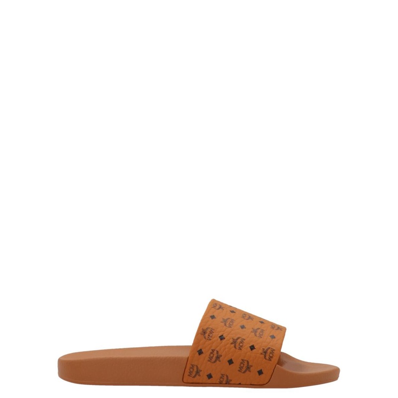 Mcm All-Over Monogram Slides