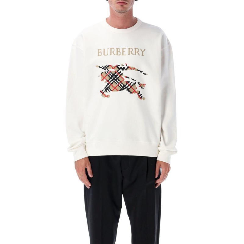 Burberry Cross Stitch Ekd Cotton Sweatshirt