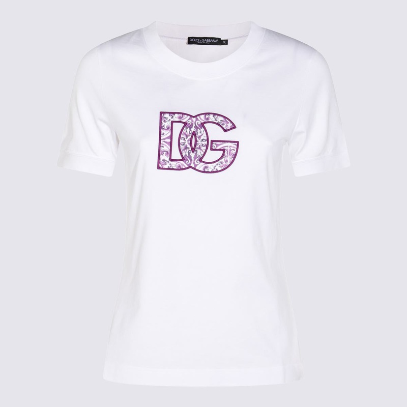 Dolce & Gabbana White Cotton T-Shirt